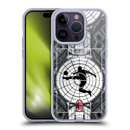 AC Milan Adults Milano Siamo Noi Soft Gel Case for Apple iPhone 14 Pro