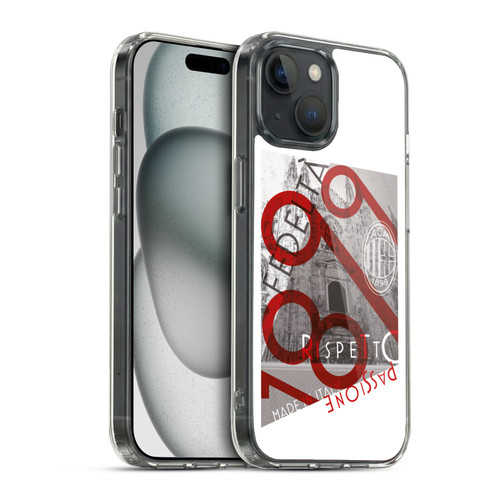 AC Milan Adults Passion Soft Gel Case for Apple iPhone 15 & MagSafe