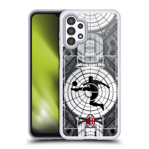 AC Milan Adults Milano Siamo Noi Soft Gel Case for Samsung Galaxy A13 (2022)