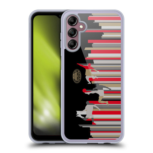 AC Milan Adults Silhouette Soft Gel Case for Samsung Galaxy A14 5G