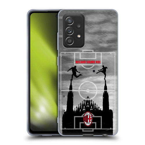 AC Milan Adults Milano Siamo Noi 3 Soft Gel Case for Samsung Galaxy A52 / A52s / 5G (2021)