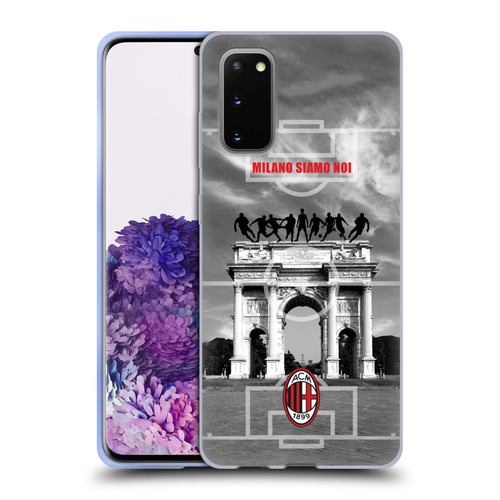 AC Milan Adults Milano Siamo Noi 2 Soft Gel Case for Samsung Galaxy S20 / S20 5G