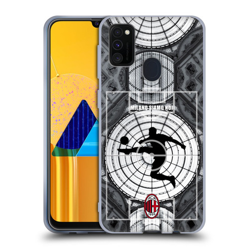 AC Milan Adults Milano Siamo Noi Soft Gel Case for Samsung Galaxy M30s (2019)/M21 (2020)