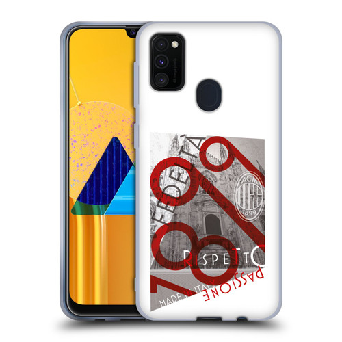 AC Milan Adults Passion Soft Gel Case for Samsung Galaxy M30s (2019)/M21 (2020)