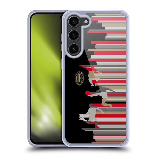 AC Milan Adults Silhouette Soft Gel Case for Samsung Galaxy S23+ 5G