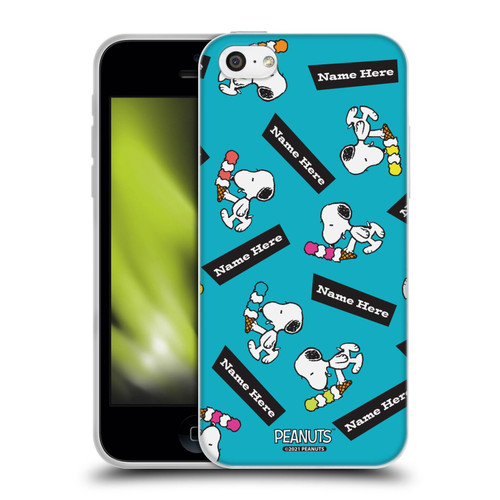 Custom Customised Personalised Peanuts Art Snoopy Soft Gel Case for Apple iPhone 5c