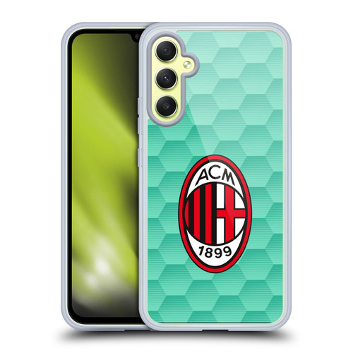 AC Milan 2020/21 Crest Kit Home Goalkeeper Soft Gel Case for Samsung Galaxy A34 5G