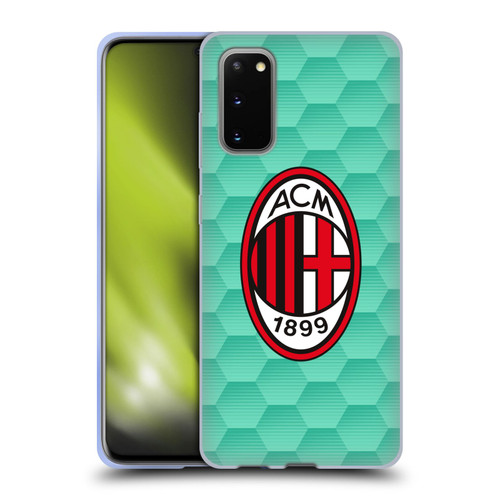 AC Milan 2020/21 Crest Kit Home Goalkeeper Soft Gel Case for Samsung Galaxy S20 / S20 5G