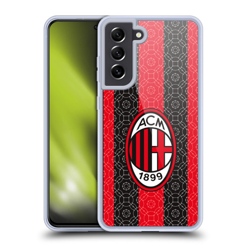 AC Milan 2020/21 Crest Kit Home Soft Gel Case for Samsung Galaxy S21 FE 5G