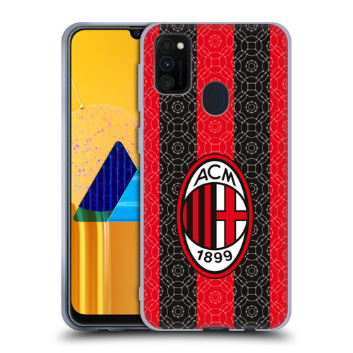 AC Milan 2020/21 Crest Kit Home Soft Gel Case for Samsung Galaxy M30s (2019)/M21 (2020)
