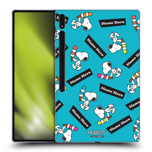 Custom Customised Personalised Peanuts Art Snoopy Soft Gel Case for Samsung Galaxy Tab S8 Ultra