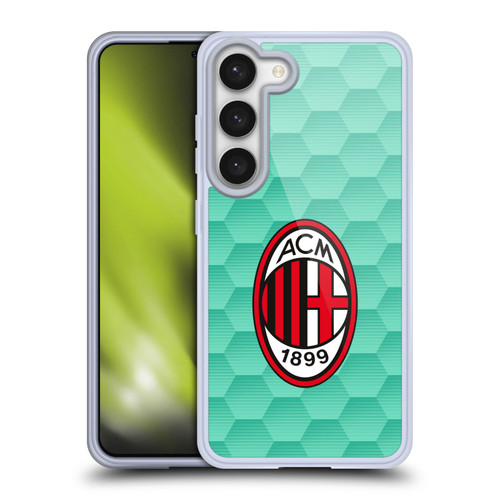 AC Milan 2020/21 Crest Kit Home Goalkeeper Soft Gel Case for Samsung Galaxy S23 5G