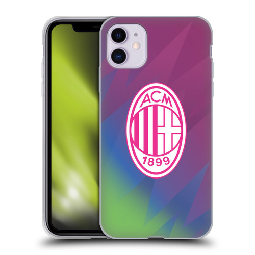 AC Milan 2023/24 Crest Kit Third Soft Gel Case for Apple iPhone 11