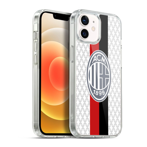 AC Milan 2023/24 Crest Kit Away Soft Gel Case for Apple iPhone 12 / iPhone 12 Pro & MagSafe