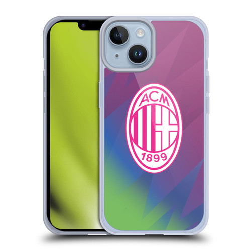 AC Milan 2023/24 Crest Kit Third Soft Gel Case for Apple iPhone 14