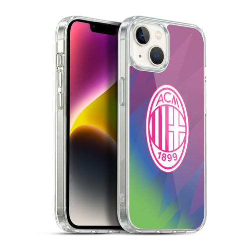 AC Milan 2023/24 Crest Kit Third Soft Gel Case for Apple iPhone 14 Plus