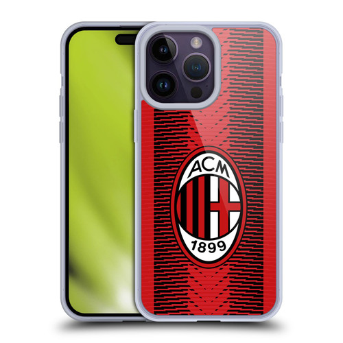 AC Milan 2023/24 Crest Kit Home Soft Gel Case for Apple iPhone 14 Pro Max