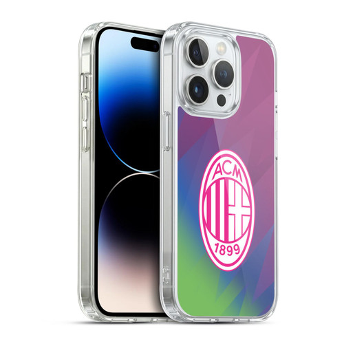 AC Milan 2023/24 Crest Kit Third Soft Gel Case for Apple iPhone 14 Pro