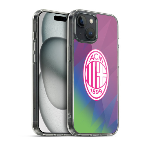 AC Milan 2023/24 Crest Kit Third Soft Gel Case for Apple iPhone 15
