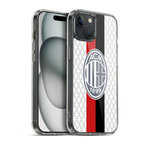 AC Milan 2023/24 Crest Kit Away Soft Gel Case for Apple iPhone 15 Plus