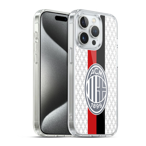AC Milan 2023/24 Crest Kit Away Soft Gel Case for Apple iPhone 15 Pro