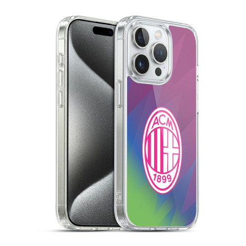 AC Milan 2023/24 Crest Kit Third Soft Gel Case for Apple iPhone 15 Pro