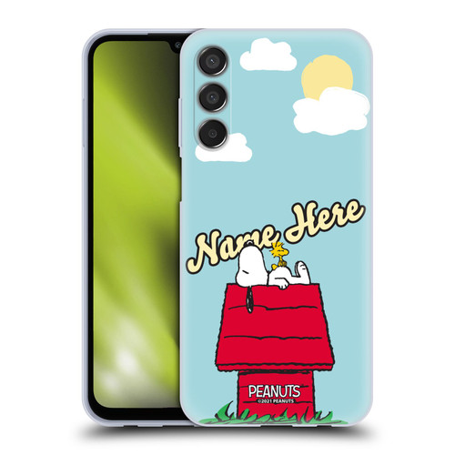 Custom Customised Personalised Peanuts Art Snoopy & Woodstock Soft Gel Case for Samsung Galaxy M15/F15 5G