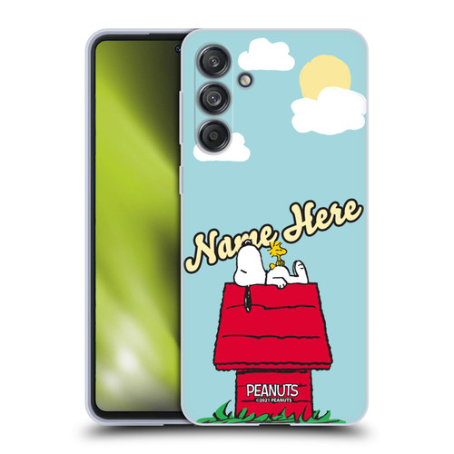 Custom Customised Personalised Peanuts Art Snoopy & Woodstock Soft Gel Case for Samsung Galaxy M55 5G