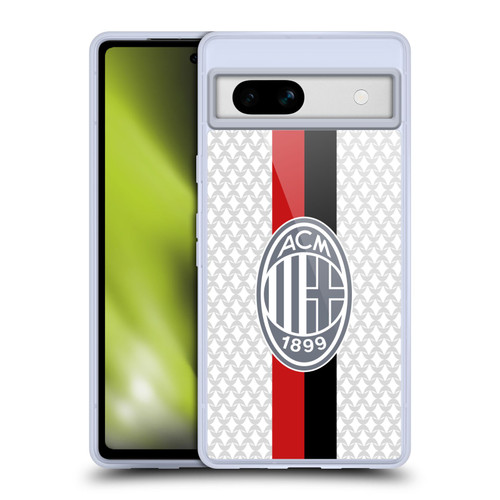 AC Milan 2023/24 Crest Kit Away Soft Gel Case for Google Pixel 7a
