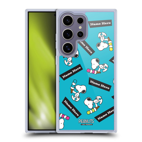 Custom Customised Personalised Peanuts Art Snoopy Soft Gel Case for Samsung Galaxy S25 Ultra