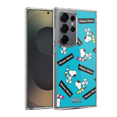Custom Customised Personalised Peanuts Art Snoopy Soft Gel Case for Samsung Galaxy S25 Ultra