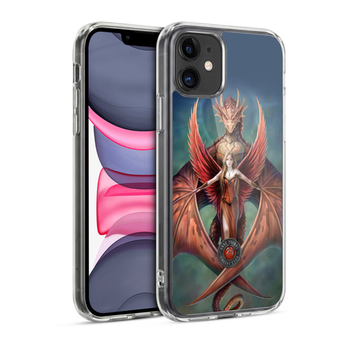Anne Stokes Dragon Friendship Copperwings Soft Gel Case for Apple iPhone 11