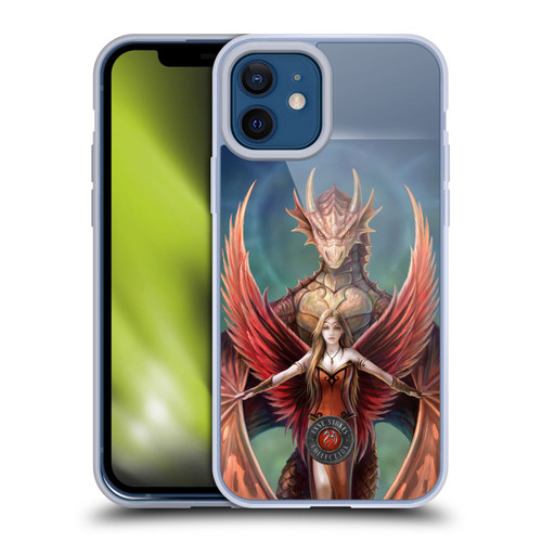 Anne Stokes Dragon Friendship Copperwings Soft Gel Case for Apple iPhone 12 / iPhone 12 Pro