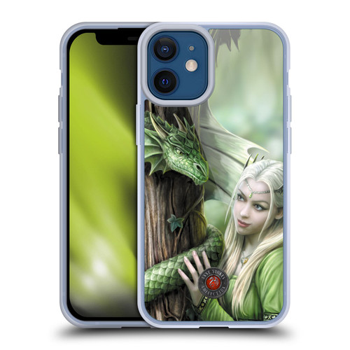 Anne Stokes Dragon Friendship Kindred Spirits Soft Gel Case for Apple iPhone 12 Mini