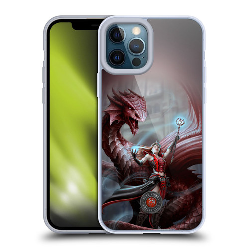 Anne Stokes Dragon Friendship Scarlet Mage Soft Gel Case for Apple iPhone 12 Pro Max