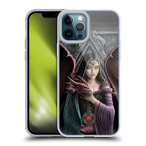 Anne Stokes Dragon Friendship Soul Mates Soft Gel Case for Apple iPhone 12 Pro Max