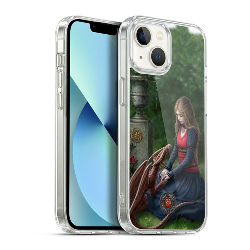 Anne Stokes Dragon Friendship Secret Garden Soft Gel Case for Apple iPhone 13