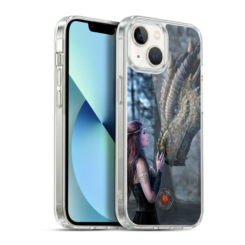 Anne Stokes Dragon Friendship Once Upon A Time Soft Gel Case for Apple iPhone 13