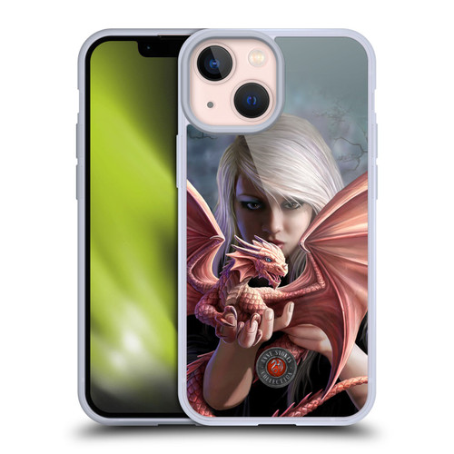 Anne Stokes Dragon Friendship Dragonkin Soft Gel Case for Apple iPhone 13 Mini