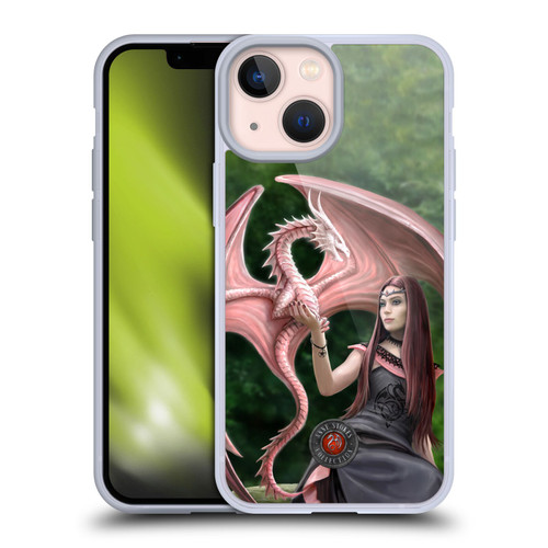Anne Stokes Dragon Friendship Elegant Soft Gel Case for Apple iPhone 13 Mini