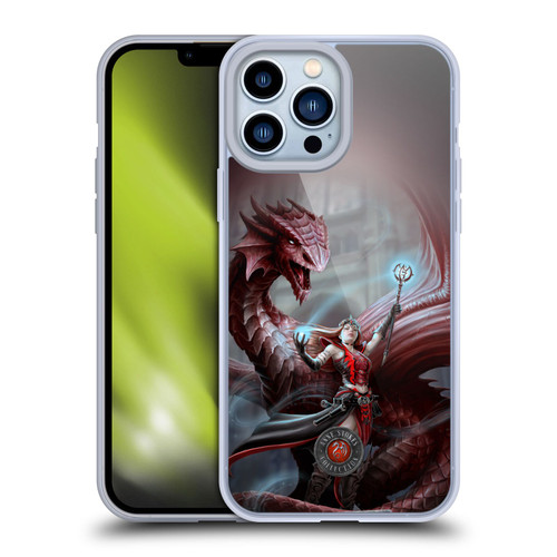 Anne Stokes Dragon Friendship Scarlet Mage Soft Gel Case for Apple iPhone 13 Pro Max