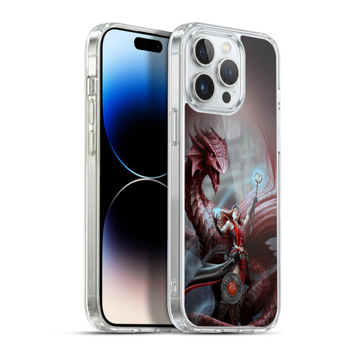 Anne Stokes Dragon Friendship Scarlet Mage Soft Gel Case for Apple iPhone 13 Pro Max