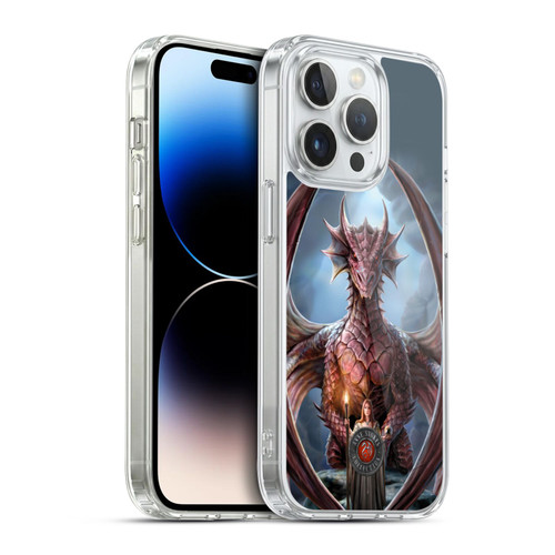 Anne Stokes Dragon Friendship Guardian Soft Gel Case for Apple iPhone 14 Pro