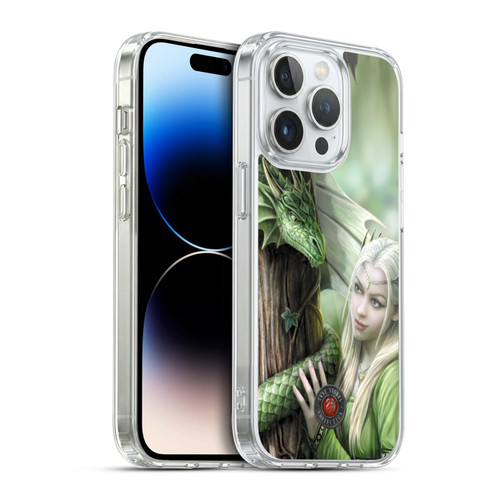 Anne Stokes Dragon Friendship Kindred Spirits Soft Gel Case for Apple iPhone 14 Pro