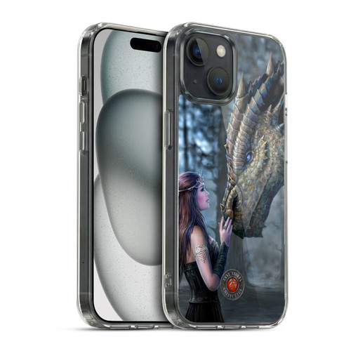 Anne Stokes Dragon Friendship Once Upon A Time Soft Gel Case for Apple iPhone 15