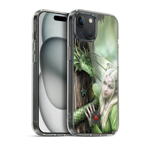 Anne Stokes Dragon Friendship Kindred Spirits Soft Gel Case for Apple iPhone 15 Plus