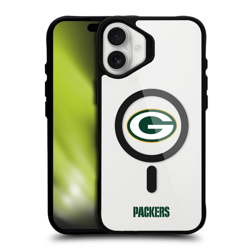 NFL Green Bay Packers Logo BLACK SHOCKPROOF BUMPER CASE COMPATIBLE WITH Apple iPhone 16 Plus & MAGSAFE