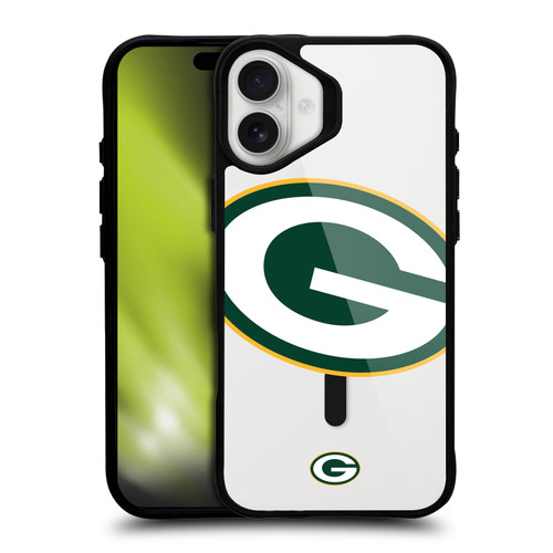 NFL Green Bay Packers Oversized BLACK SHOCKPROOF BUMPER CASE COMPATIBLE WITH Apple iPhone 16 Plus & MAGSAFE