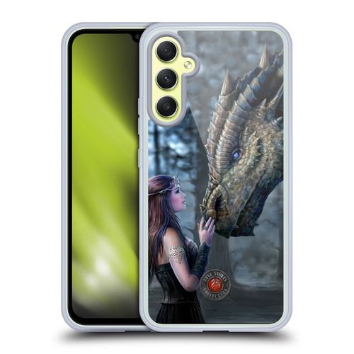 Anne Stokes Dragon Friendship Once Upon A Time Soft Gel Case for Samsung Galaxy A34 5G