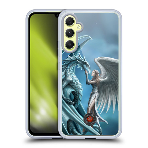 Anne Stokes Dragon Friendship Silverback Soft Gel Case for Samsung Galaxy A34 5G